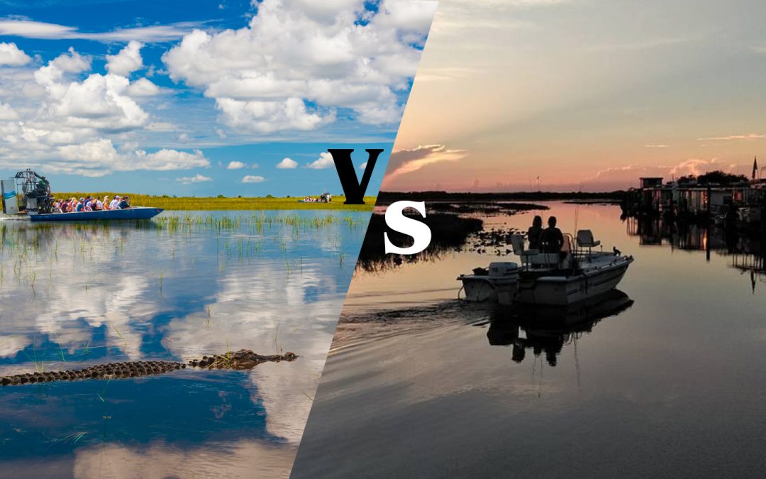 Florida airboat rides day vs night